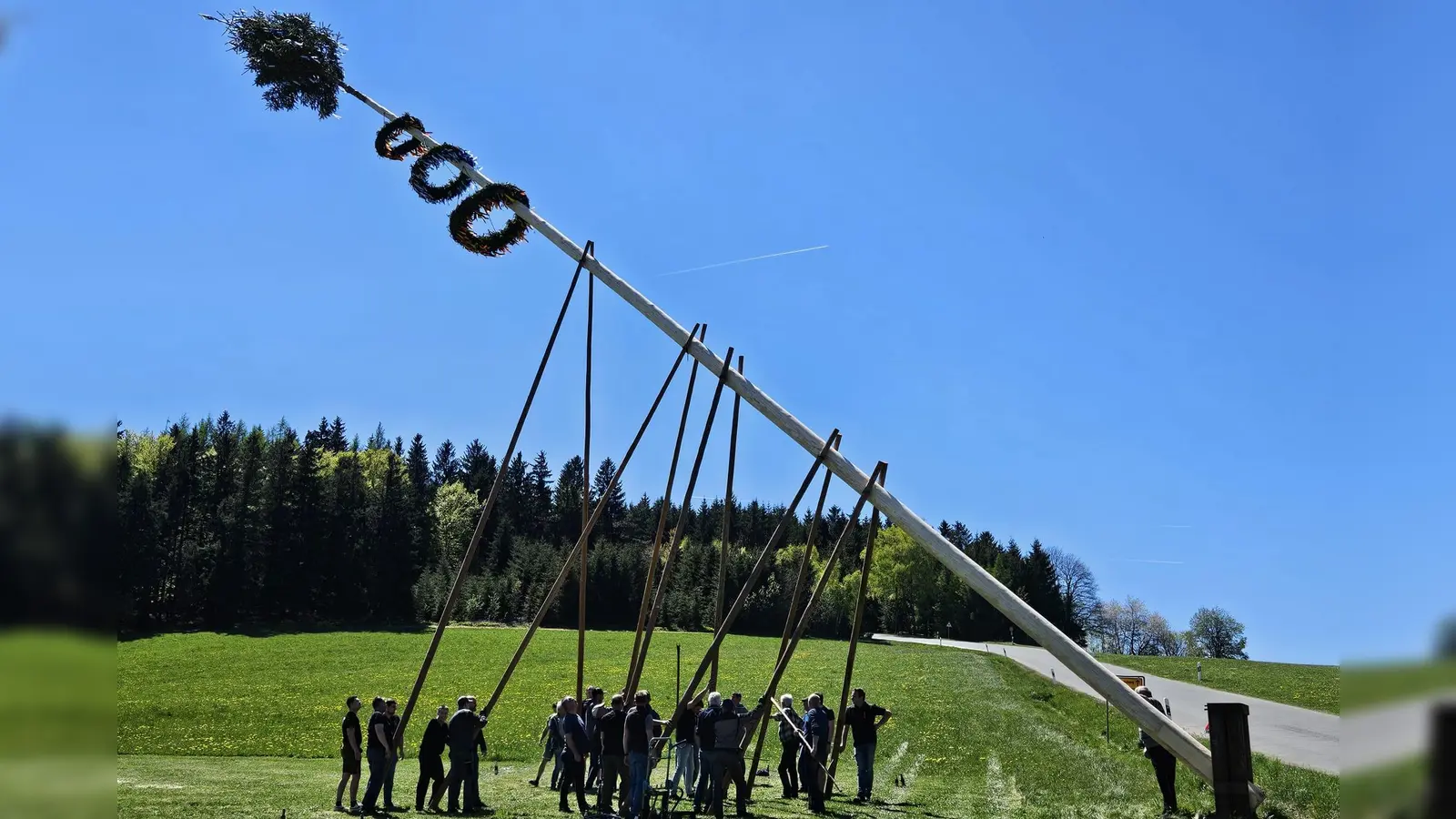Maibaum 2026 Oberbernrieth. (Bild: Franz Völkl)