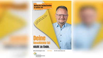 Das Bild zeigt ein Plakat der Aktion zum Suizidpräventionstag am 10. September. (Bild: exb)