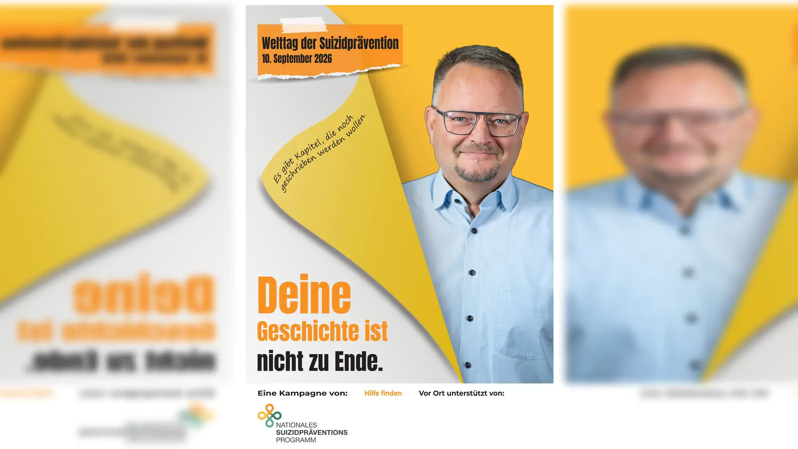 Das Bild zeigt ein Plakat der Aktion zum Suizidpräventionstag am 10. September. (Bild: exb)