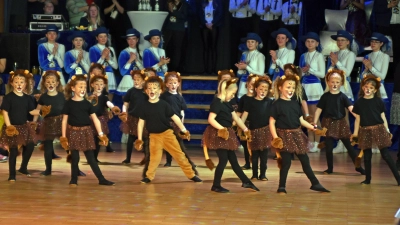 Beim Narrenkranzl im Kultursaal tritt auch die Plößberger Purzelgarde auf.  (Bild: Rudi Gebert)