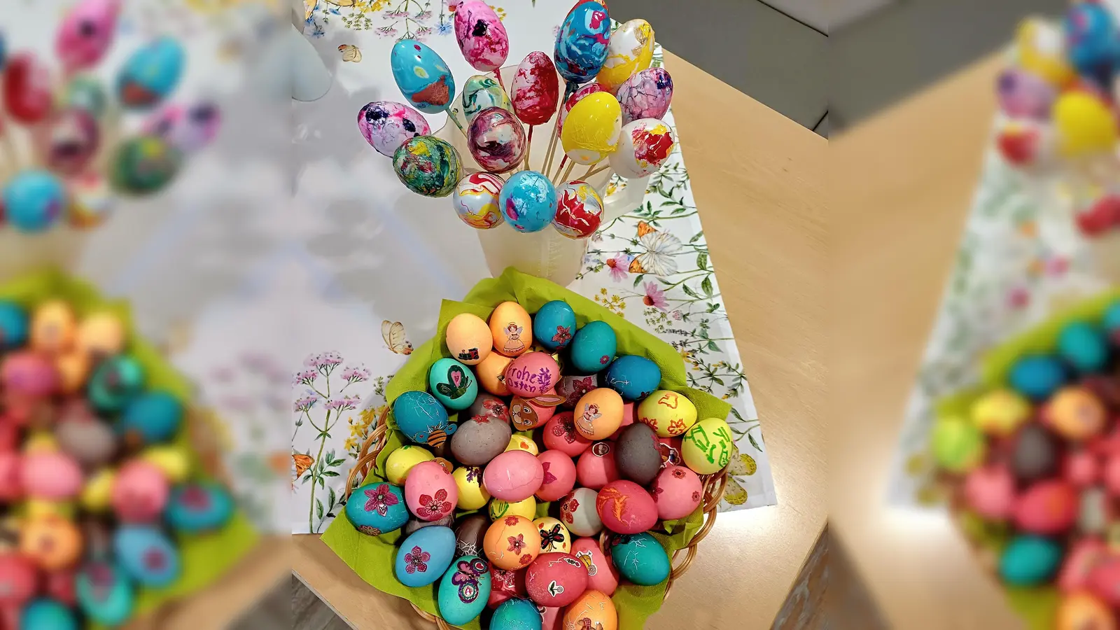 Mit viel Freude und Kreativität haben sich die Bewohnerinnen und Bewohner des Seniorenheims St. Benedikt in den vergangenen Tagen auf das bevorstehende Osterfest vorbereitet.  (Bild: Adriana Vargova)