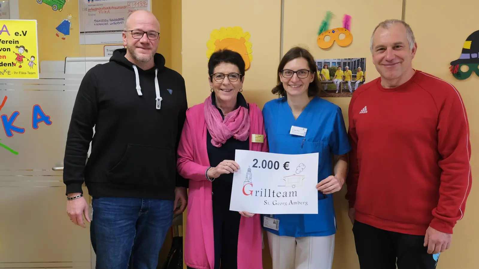 v.l.: Christoph Bachmann; Vorsitzende Margit Meier und Stellvertreterin Dr. Birgit Prey; Alexander Bachmann. (Bild: Sandra Dietl)