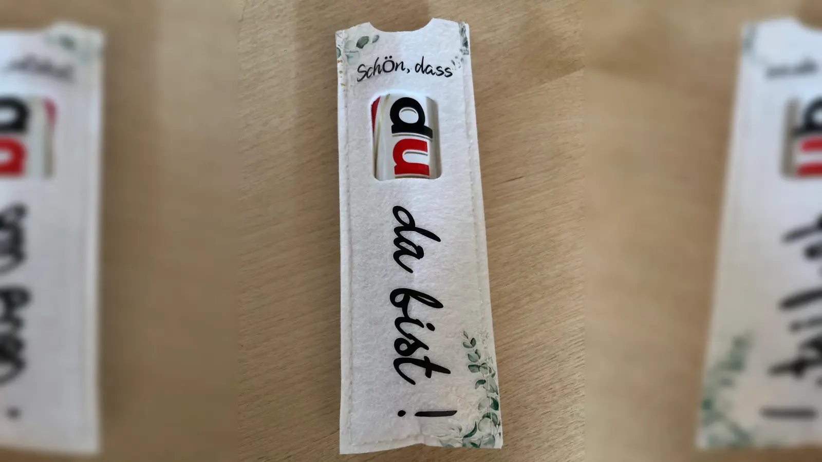 : Alle, die zur Jahreshauptversammlung des KDFB ins Pfarrheim gekommen waren, wurden mit diesem süßen Gruß begrüßt (Bild: Sieglinde Schärtl)