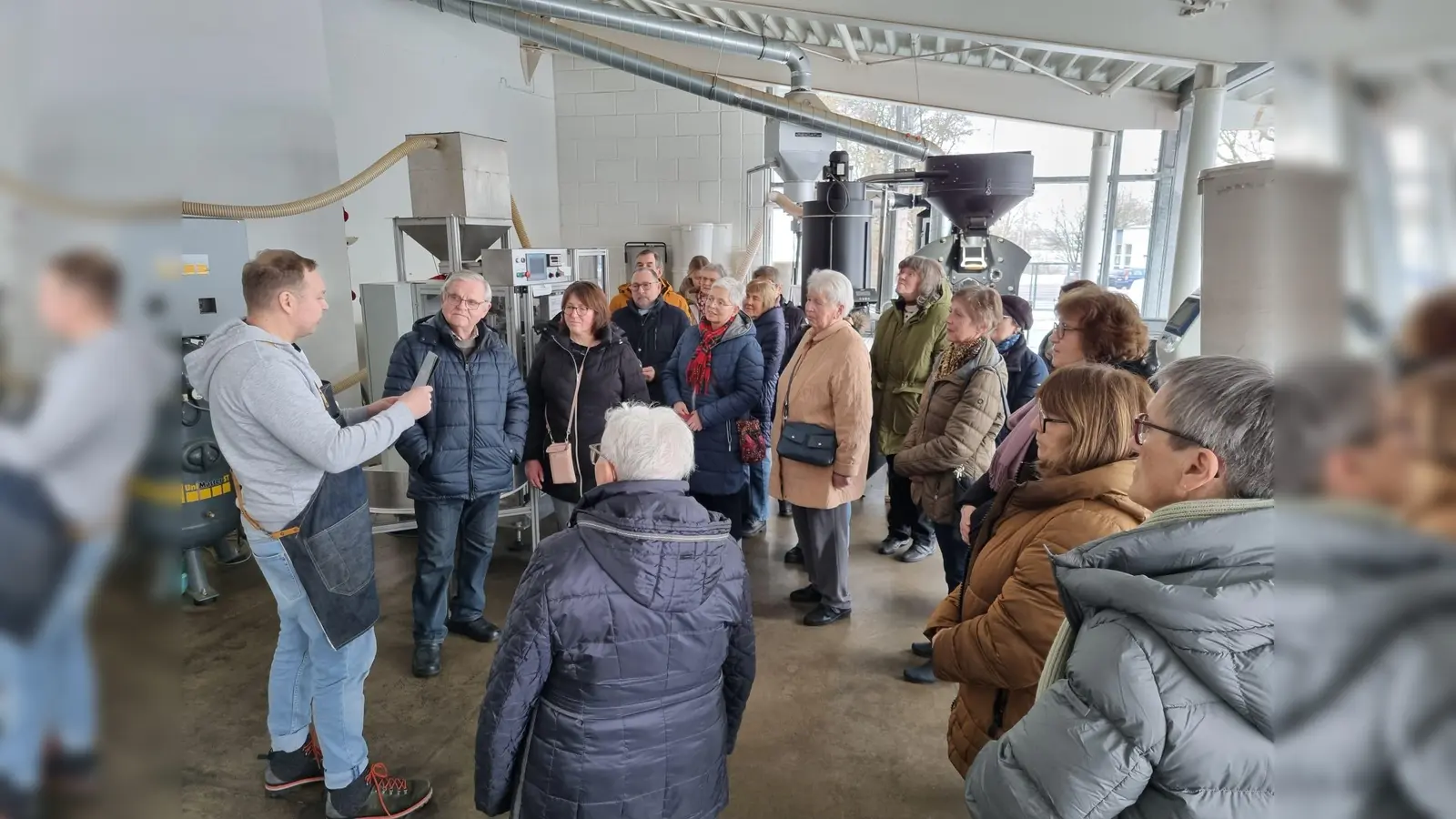 Interessante Informationen vom Inhaber der Kaffeerösterei Thomas Hoppe (Bild: Andrea Breu)