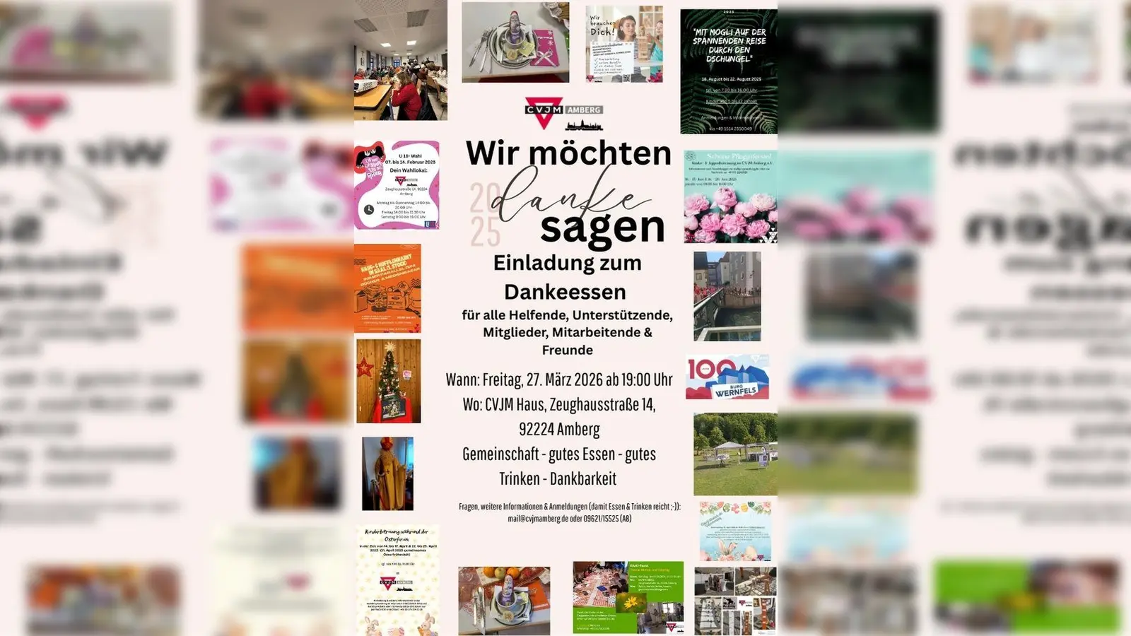 Einladung zum Dankeabend am 27. März ab 19:00 Uhr (Bild: Christian Glaßer )