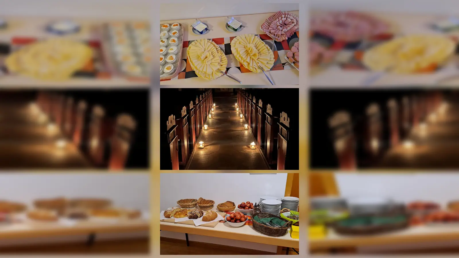 Nach der Feier der Osternacht erging die Einladung zum gemeinsamen Frühstück. (Bild: Doris Borchardt)