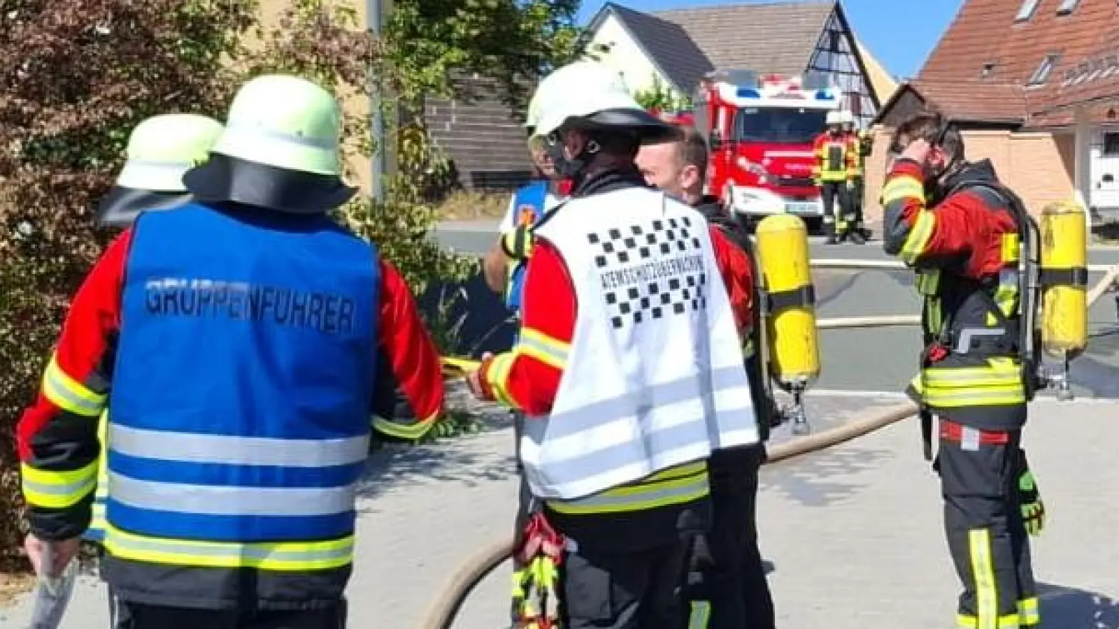 Atemschutz am Verteiler. (Bild: Sven Hirschinger)