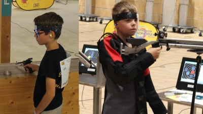 Lukas Götz (links) und Lukas Peter (rechts) während ihres Wettkampfes (Bild: Thomas Kryschak)