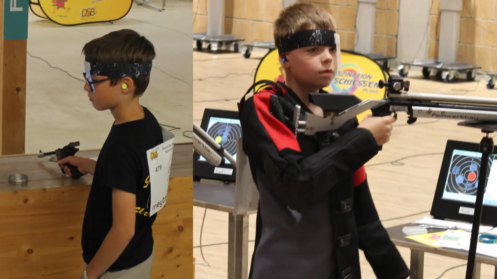 Lukas Götz (links) und Lukas Peter (rechts) während ihres Wettkampfes (Bild: Thomas Kryschak)