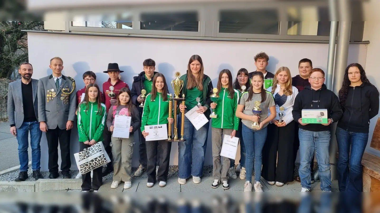 Gewinner des Gaujugendpokalschießens. (Bild: Dominik Brenner)