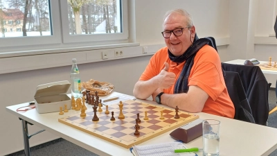 Bereits während der Partie voller Optimismus: Gerald Rösch erwies sich einmal mehr als Meister im Endspiel. (Bild: Jürgen Zeitler)