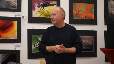 Thomas Stock bei der Präsentation seines Films im MuseumsQuartier Tirschenreuth (Bild: Katarina Brankovic )