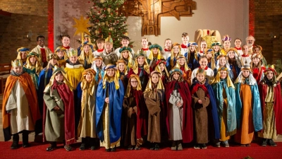 Sternsinger der Pfarrei Dürnsricht-Wolfring-Högling. (Bild: Tobias Dittrich)