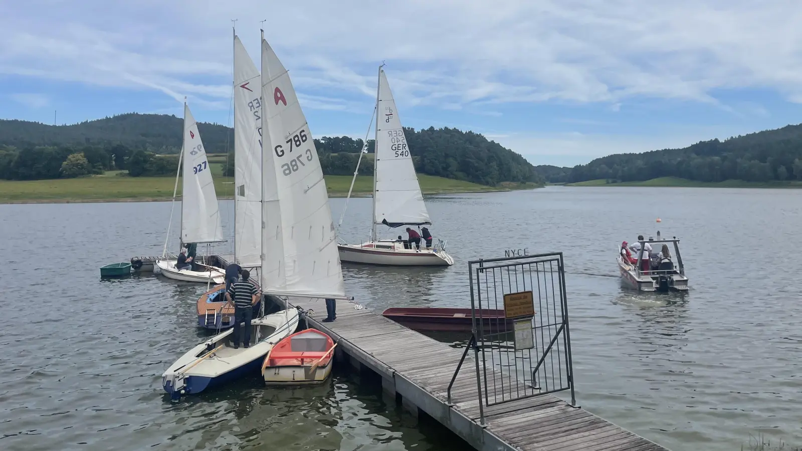 Herbstregatta des NYCE am Eixendorfer Stausee  (Bild: Klaus Leitenberger)