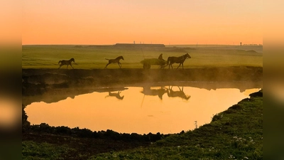 Motiv bei Nowo Ichsanowo in Baschkirien aus dem Bildvortrag „Salam Aleikum Bashkiria“. (Bild: © Fotodesign Gerd Dollhopf)